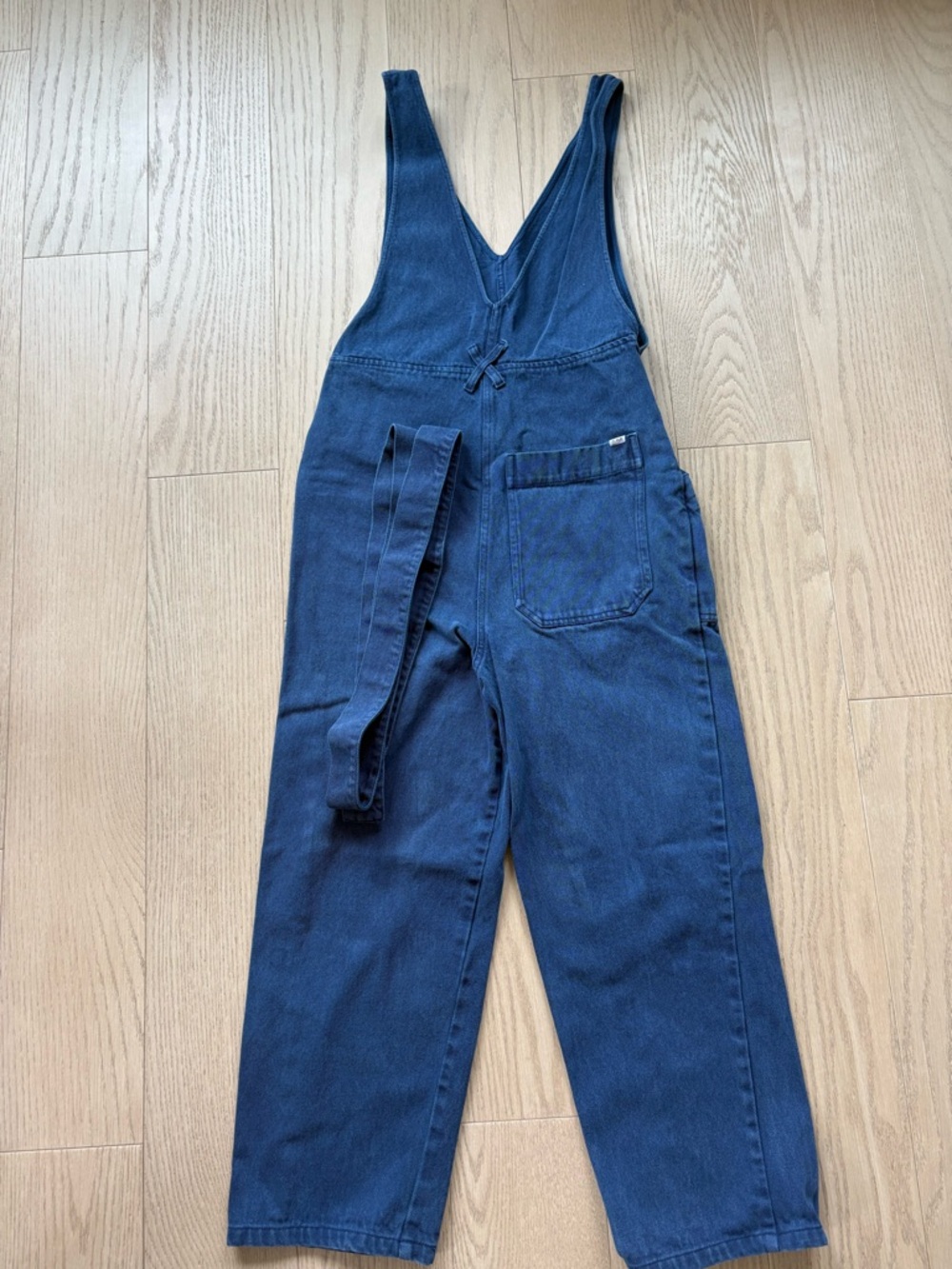 Alex Mill Ollie 100% Cotton Overalls Jumpsuit Womens Size XS Blue - Picture 4 of 10